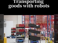 Autonome AMR mobiele robot met 16AH capaciteit en maximale loopsnelheid 1,2m/s