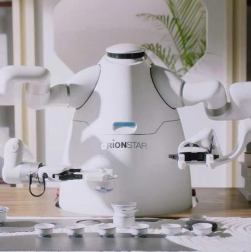 De de Machinerobot van de robotkoffie giet over Koffiezetapparaat Humanoid Twee Wapensthee Makend Robot 200kg