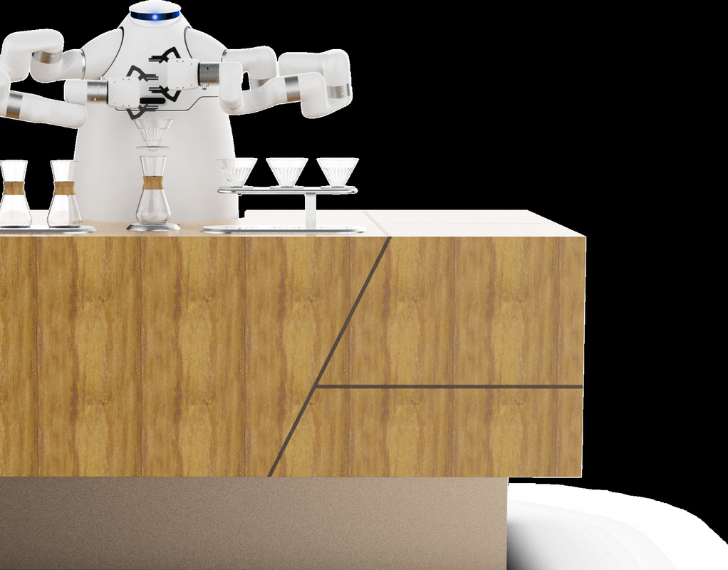 De Koffie van het robotwapen Robot van Latte Constructeur RJ45 HDMI Interface van de de Van machines de Artisanale Koffie bij de Winterolympics