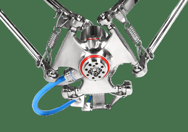 In het groot Kuka-Robotwapen voor Zware Ladingen die van de 4 Asrobot van de DELTA van Kr Wapen 4 Dof opheffen