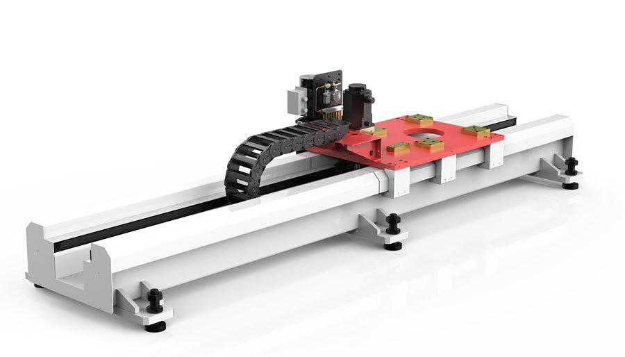 Regelbaar Robot Lineair Spoor Cnc die voor Halfingesloten Spoor in Ruwe Milieu's verbinden