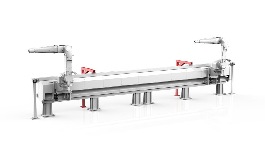 Hoge Lineaire het Spoorwegsysteemeenheden van de Cyclusrobot voor het Bespuiten van Sporen van de de Industrie de Uitstekende Explosiebestendige Gids