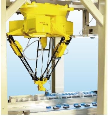 Parallel Robotwapen 4 dof robotachtige de Vuiststraal 800mm van Fanuc van de wapenassemblage Logistiek Behandeling