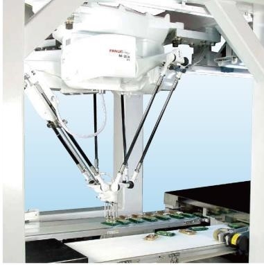 Parallel Robotwapen 4 dof robotachtige de Vuiststraal 800mm van Fanuc van de wapenassemblage Logistiek Behandeling