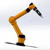 Industriële het Voedsel van de Robottang Behandeling met Zelfgewicht 1kg een Herhalingsnauwkeurigheid van 0.01mm