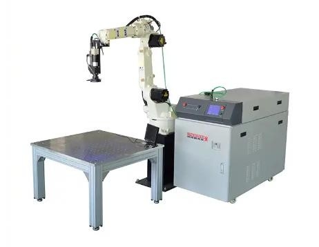 Van het de Laserlassen van de vezelrobot van de het Systeemmachine van het de Weg Mobiele Robotachtige Wapen Optische de Impulsbreedte 0.1-20ms