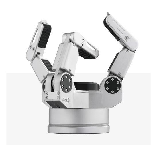 Drie de Tangsysteem van de 3 Vinger Aanpassingsrobot wikkelen Grepen gemakkelijk Zelfgewicht 0.98kg 60W