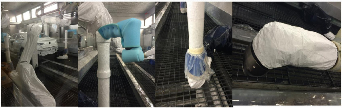 Oppervlakteweerstand 10 8Ω Robotschutters op maat voor robotmodel en -actie