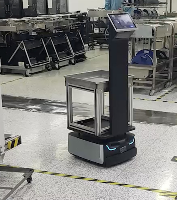 Hoge snelheid autonome mobiele robot met HDMI-connectiviteit